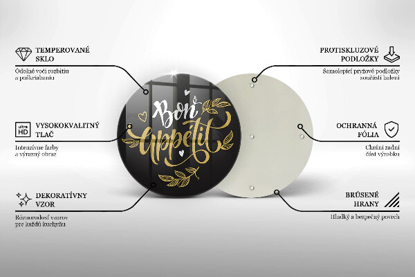 Protection plaque induction Inscription Bon Appetit