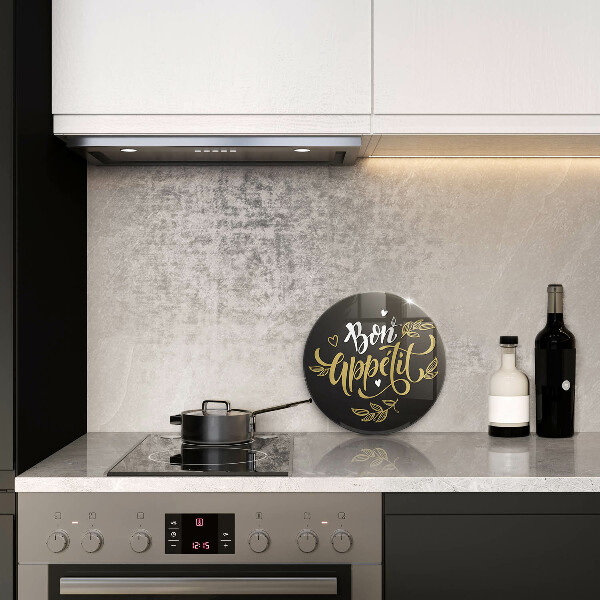 Protection plaque induction Inscription Bon Appetit