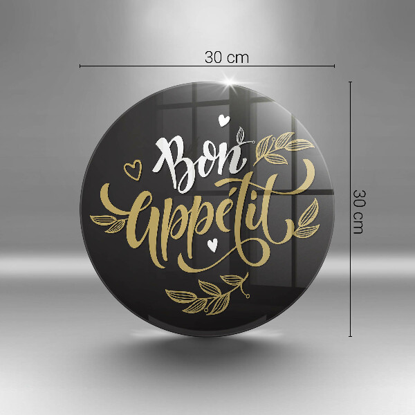 Protection plaque induction Inscription Bon Appetit