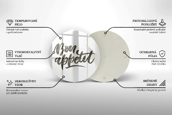 Protection plaque induction Inscription Bon Appetit