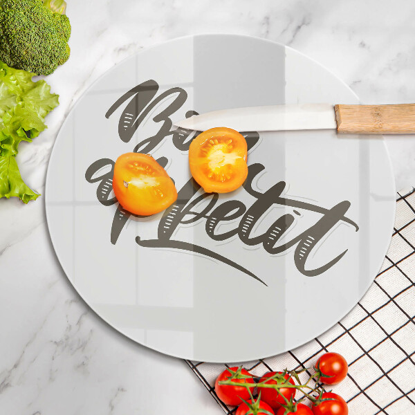 Protection plaque induction Inscription Bon Appetit