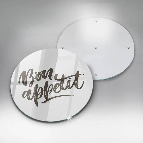 Protection plaque induction Inscription Bon Appetit