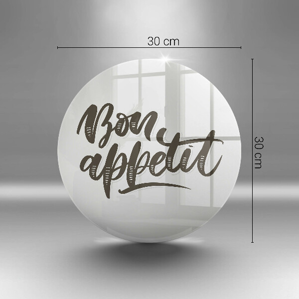 Protection plaque induction Inscription Bon Appetit