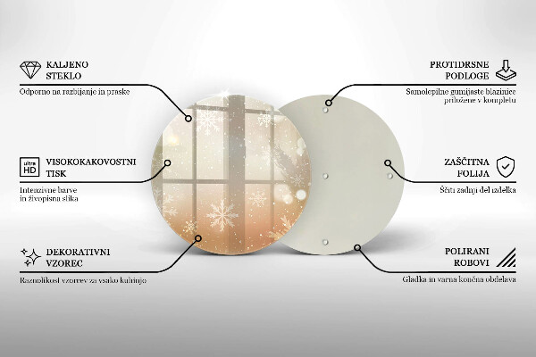 Protection plaque induction Flocons de neige
