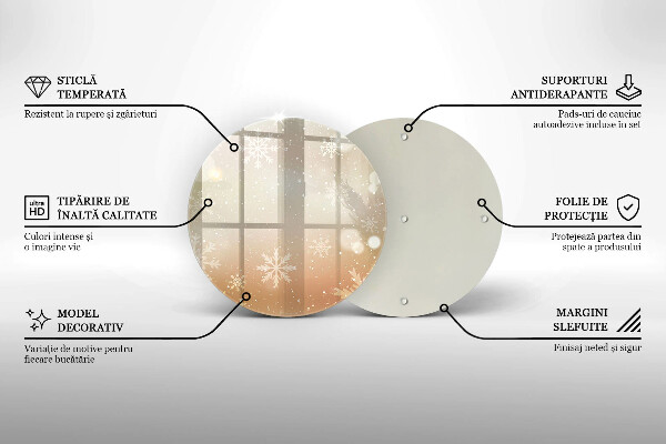 Protection plaque induction Flocons de neige