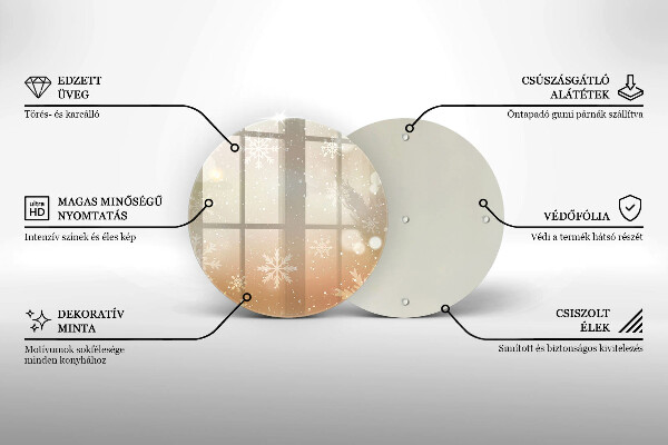 Protection plaque induction Flocons de neige