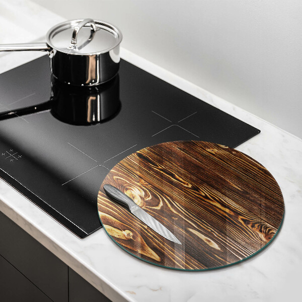 Protection plaque induction Texture du bois