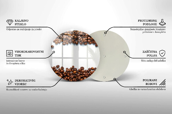 Protection plaque induction Grains de café