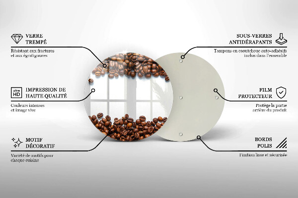 Protection plaque induction Grains de café