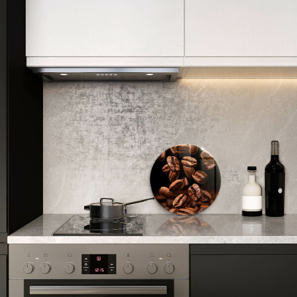 Protection plaque induction Grains de café bruns