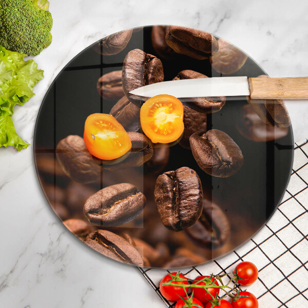 Protection plaque induction Grains de café bruns