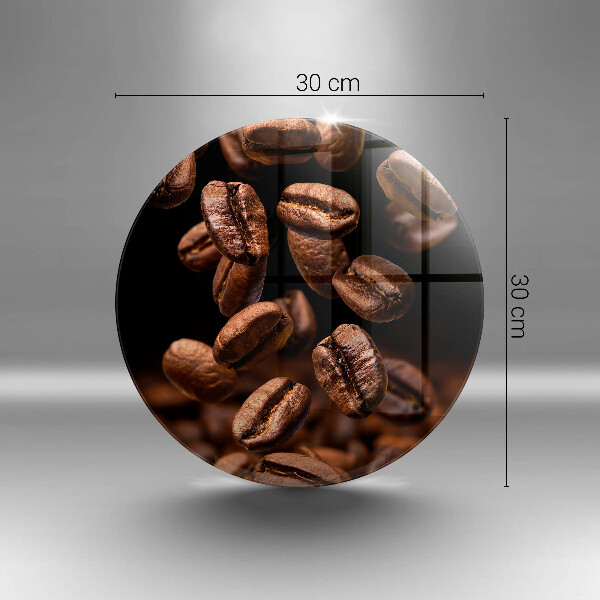 Protection plaque induction Grains de café bruns