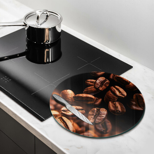 Protection plaque induction Grains de café bruns