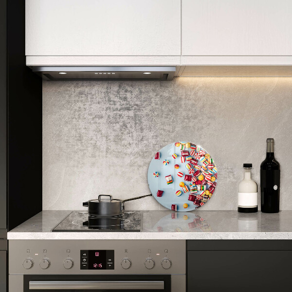 Planche à découper en verre Bonbons colorés