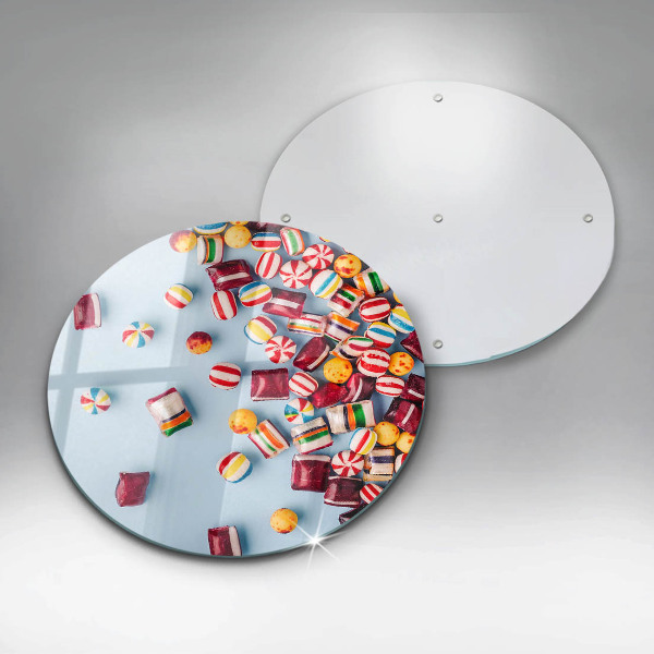 Planche à découper en verre Bonbons colorés