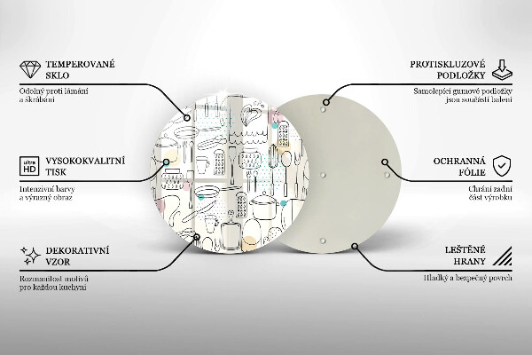 Planche à découper en verre Accessoires de cuisine