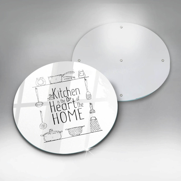 Planche à découper en verre Inscription phrase