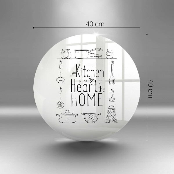 Planche à découper en verre Inscription phrase