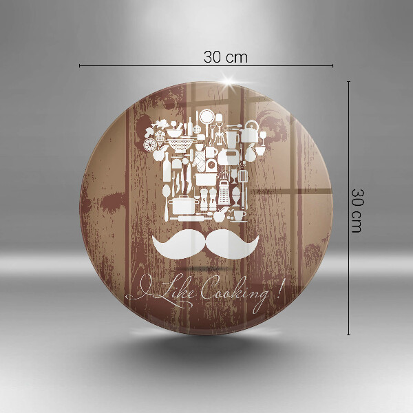 Planche à découper en verre I like cooking