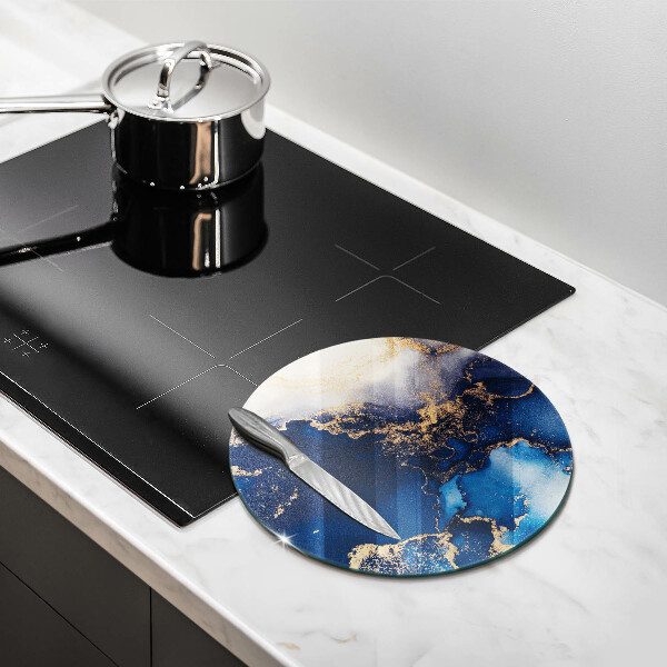 Planche à découper en verre Fond élégant et or