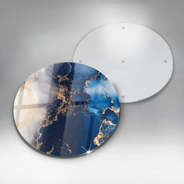 Planche à découper en verre Fond élégant et or