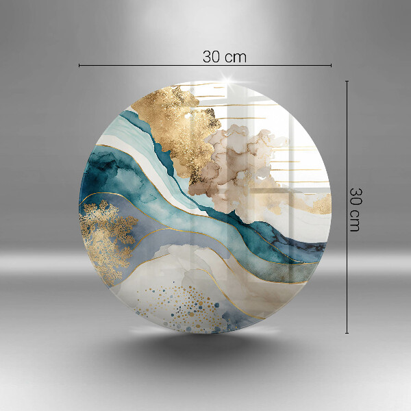 Planche à découper en verre Marbre coloré