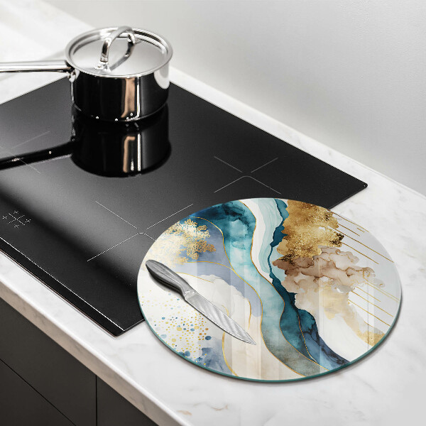 Planche à découper en verre Marbre coloré