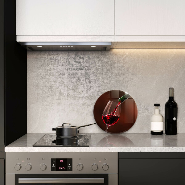 Protection plaque induction Un verre de vin