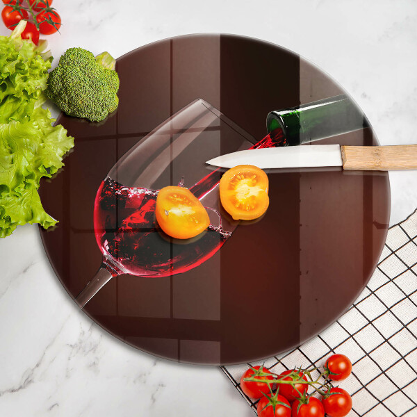 Protection plaque induction Un verre de vin