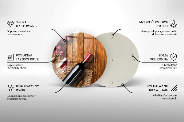 Protection plaque induction Une bouteille de vin rouge