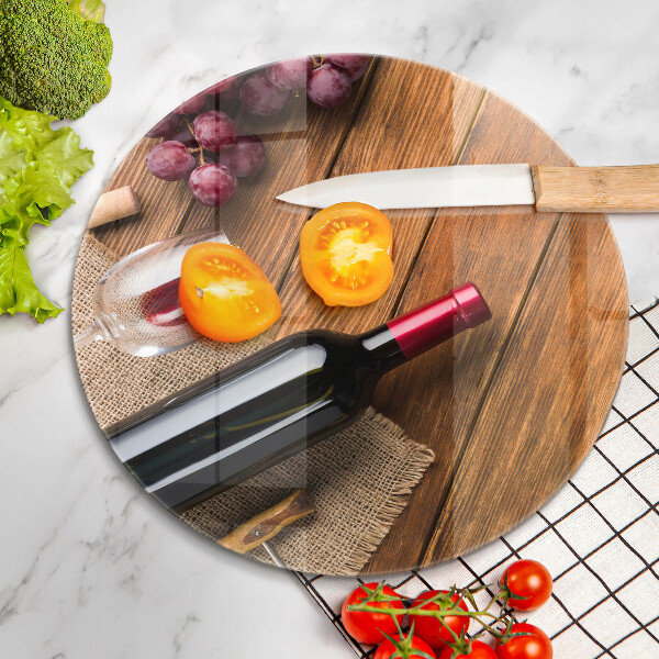 Protection plaque induction Une bouteille de vin rouge