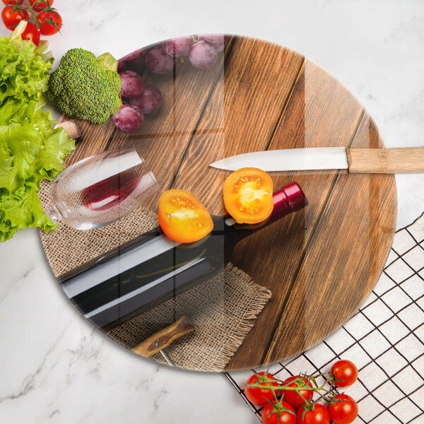 Protection plaque induction Une bouteille de vin rouge