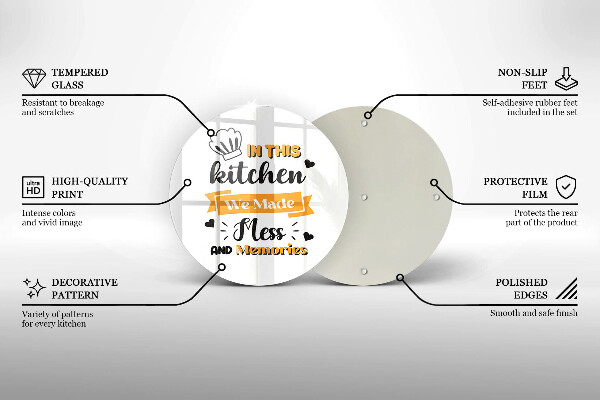 Protection plaque induction Dans cette cuisine nous avons fait du désordre et des souvenirs