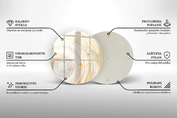 Protection plaque induction Texture du bois