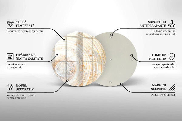 Protection plaque induction Texture du bois