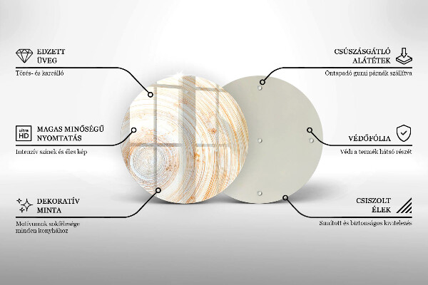 Protection plaque induction Texture du bois