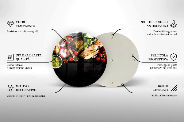 Protection plaque induction Ingrédients et épices italiens