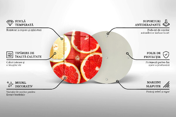 Protection plaque induction Tranches de pamplemousse