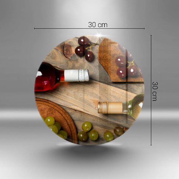 Protection plaque induction Bouteilles de vin et raisins