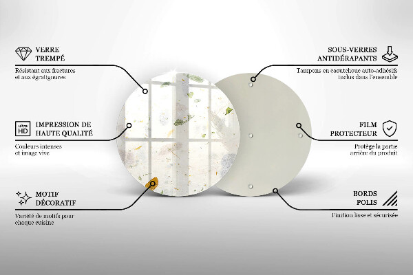 Protection plaque induction Feuilles tombantes