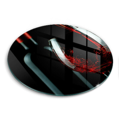 Protection plaque induction Bouteille de vin et verre