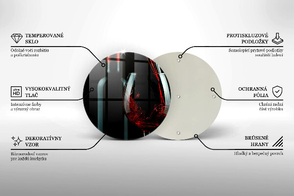 Protection plaque induction Bouteille de vin et verre