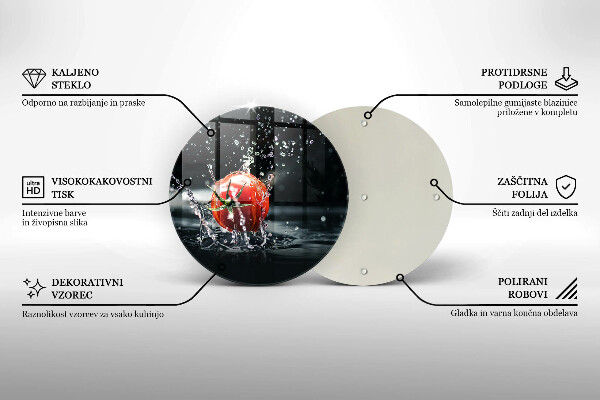 Protection plaque induction Tomate dans l'eau