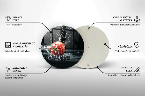 Protection plaque induction Tomate dans l'eau