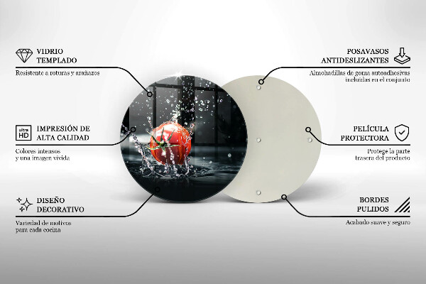 Protection plaque induction Tomate dans l'eau