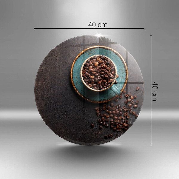 Protection plaque induction Une tasse de grains de café