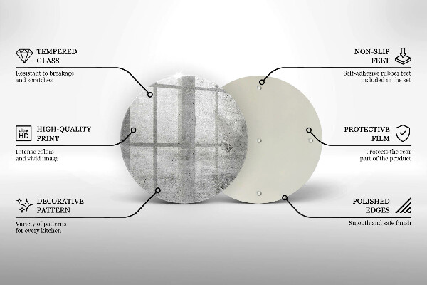 Protection plaque induction Texture béton