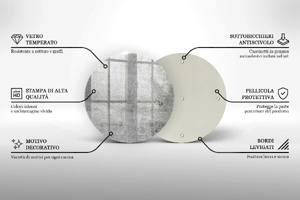 Protection plaque induction Texture béton