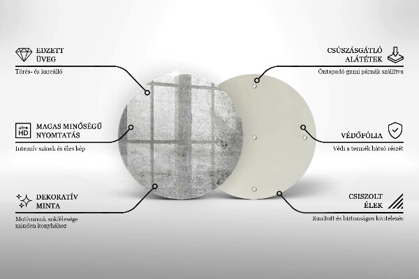 Protection plaque induction Texture béton