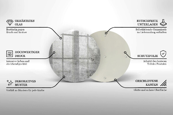Protection plaque induction Texture béton